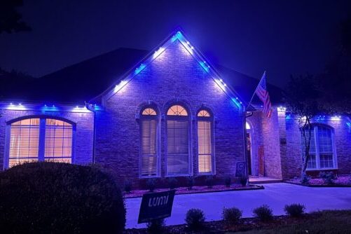 Blue white